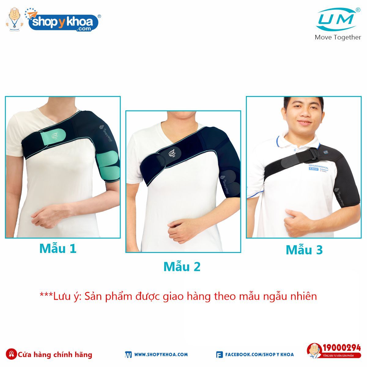  Đai, nẹp chỉnh hình Shoulder Support. Đai cố định khớp vai UM, C11. 