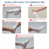  Vớ Phòng Ngừa Huyết Khối Comprinet Pro - Vớ Đùi, Màu Trắng, Áp Lực Thấp 18mmHg 
