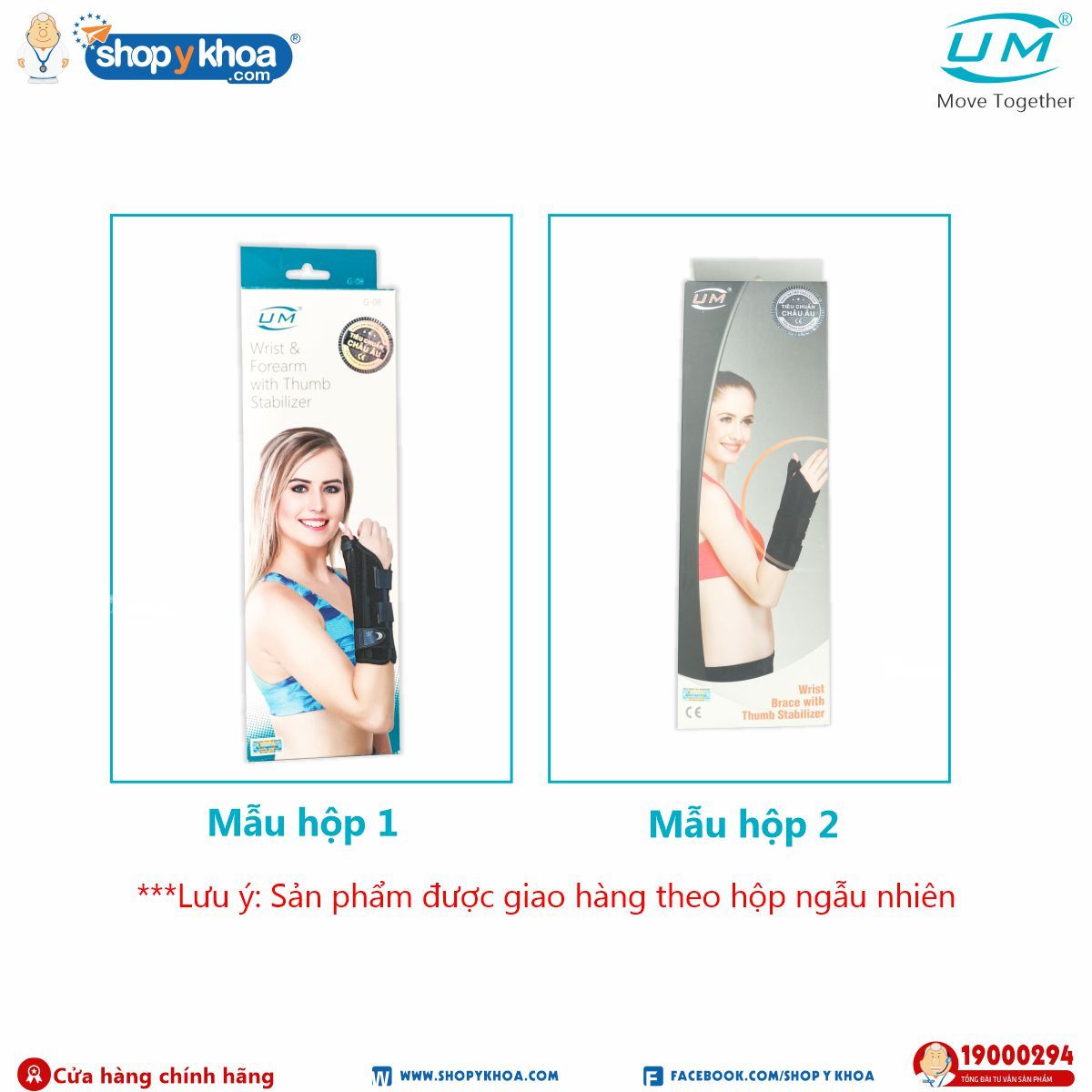  Nẹp ngón cái có ống cổ tay Dài UM, G08 