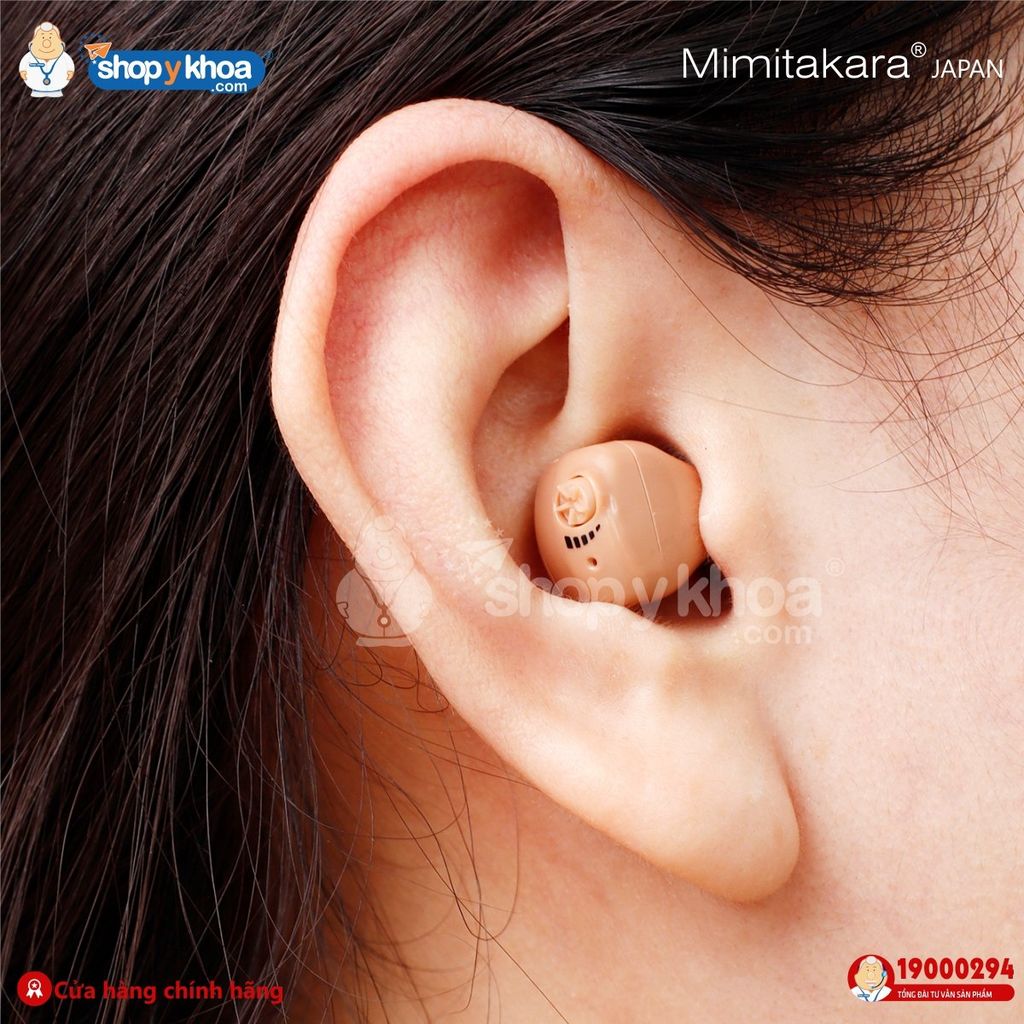  Máy trợ thính siêu nhỏ lỗ tai, bút sạc di động Mimitakara (JAPAN) UP-6SZX 