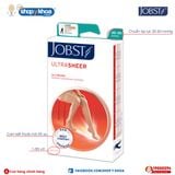  Vớ Y Khoa JOBST UltraSheer Siêu Mỏng - Vớ Đùi, Màu Đen, Kín Ngón, Áp Lực 20-30mmHg, Silicone 