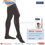  JOBST RELIEF 20-30 THD CT BL. Vớ đùi, silicone, kín ngón, màu đen 
