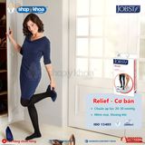  JOBST RELIEF 20-30 KH CT CL BL. Vớ gối, kín ngón, màu đen. 