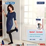  JOBST RELIEF 20-30 THD CT BL. Vớ đùi, silicone, kín ngón, màu đen 