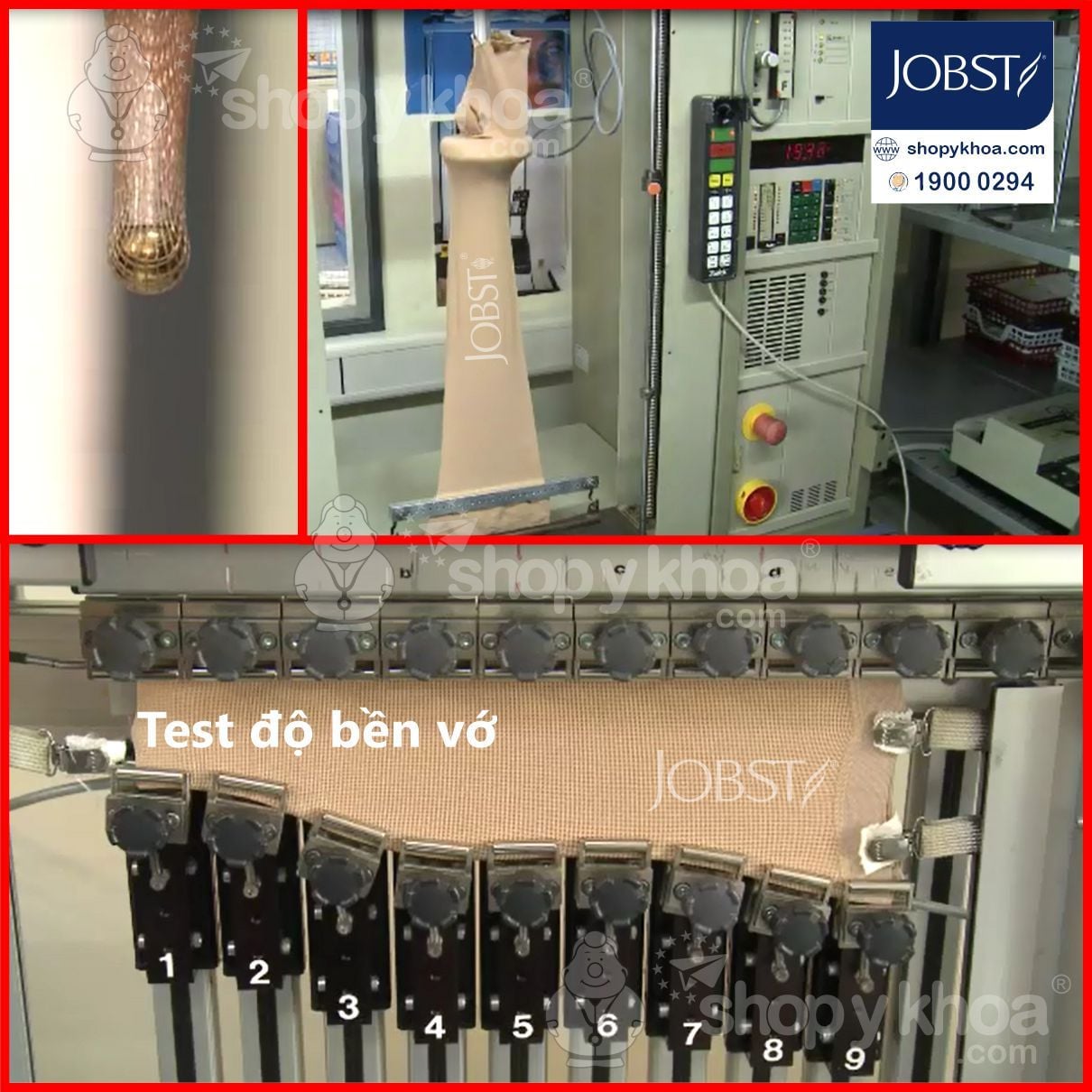  Vớ Y Khoa JOBST Opaque Cao Cấp Mỏng - Vớ Đùi, Màu Da, Hở Ngón, Áp Lực 20-30mmHg, Silicone 