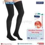  JOBST ULTRASHEER 20-30 THL CT BL. Vớ đùi, sensitive, kín ngón, màu đen 