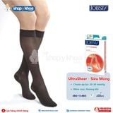  JOBST ULTRASHEER 20-30 KH CT CL BL. Vớ gối, kín ngón, màu đen 