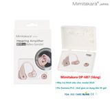  Máy trợ thính gắn ngoài tai. Kiểu siêu nhỏ, vành tai Mimitakara DP-6B7XX, màu vàng. Cường độ âm thanh hỗ trợ: S/M 