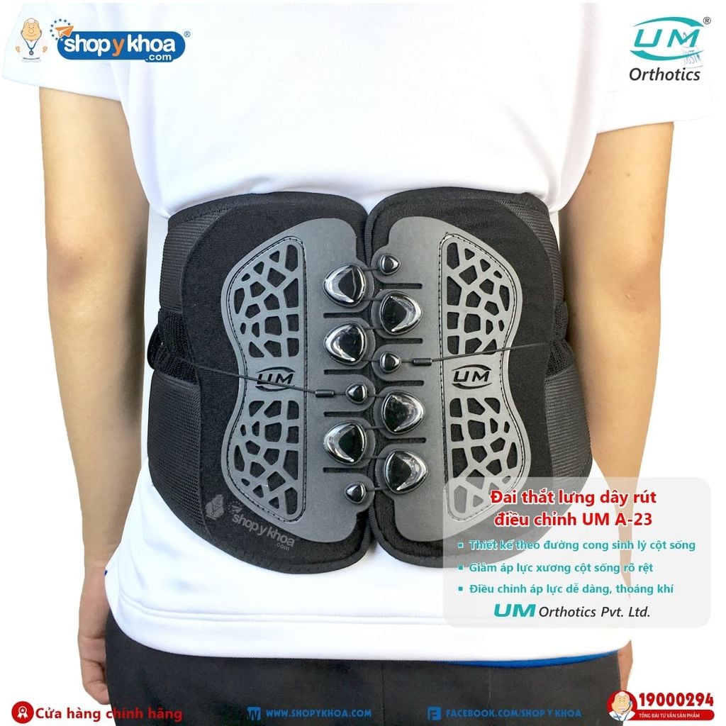  Đai thắt lưng dây rút điều chỉnh UM A-23 