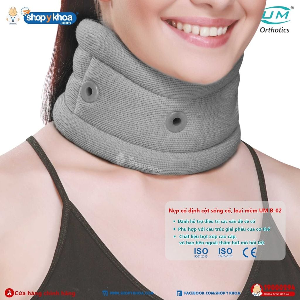 Nẹp cố định cột sống cổ, loại mềm UM B-02 