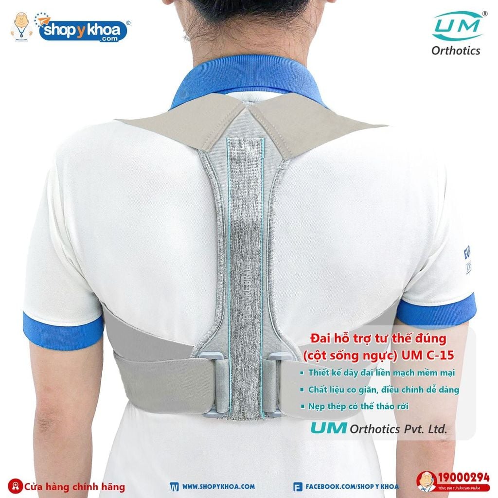  Đai hỗ trợ tư thế đúng (cột sống ngực) UM C-15 
