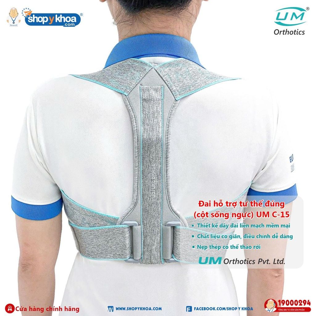  Đai hỗ trợ tư thế đúng (cột sống ngực) UM C-15 