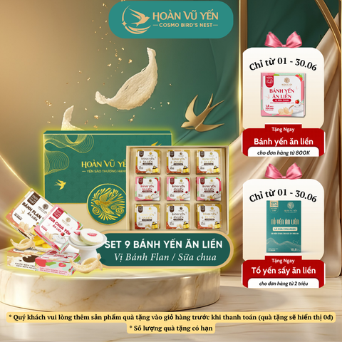 Set 9 Bánh Yến Ăn Liền ( Tùy chọn vị )