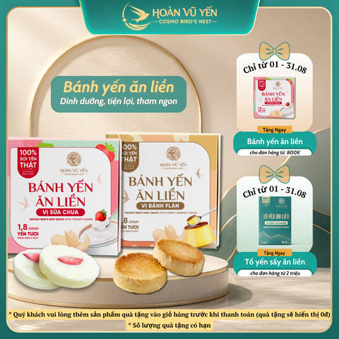 Bánh Yến Ăn Liền - Vị Sữa Chua / Vị Bánh Flan