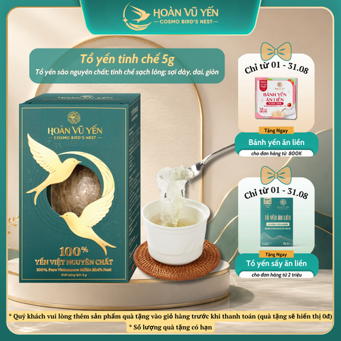 Tổ Yến Tinh Chế Cao Cấp 5 gram - Hoàn Vũ Yến