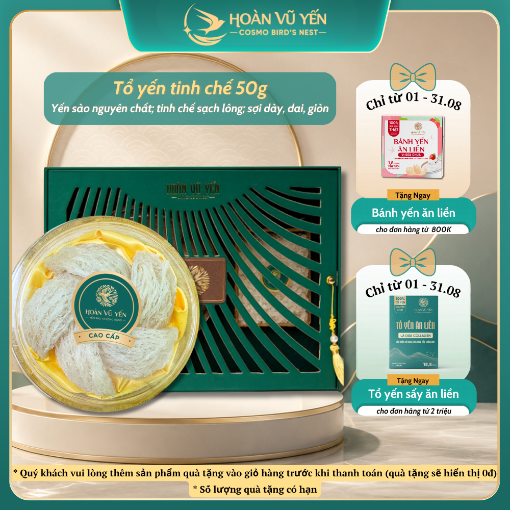 Tổ Yến Tinh Chế Cao Cấp 50 gram