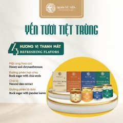 Yến Tươi Tiệt Trùng Hoàn Vũ Yến 75ml Chứa 8g Yến tươi Nguyên Chất - Tăng Cường Sức Khỏe
