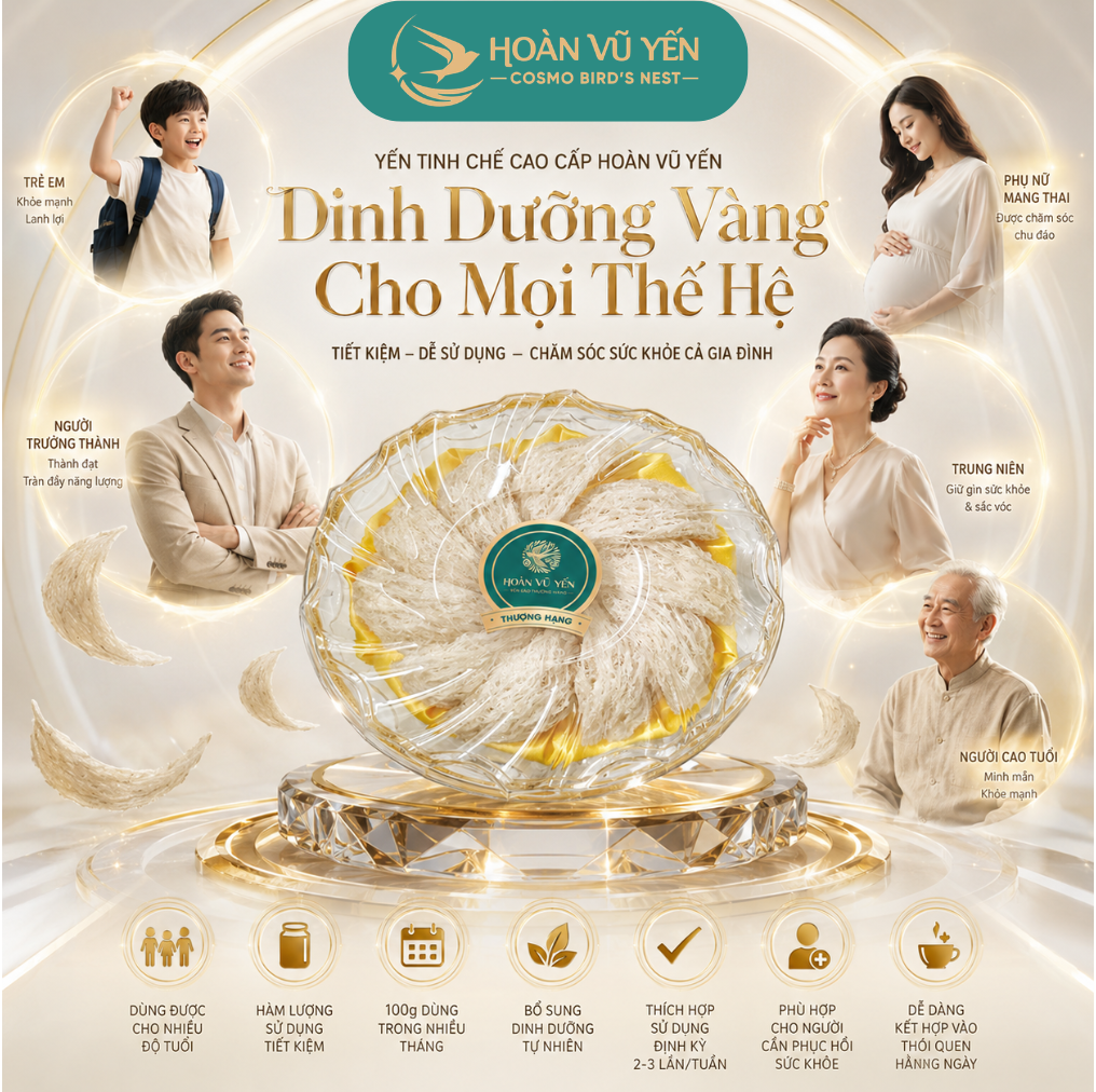 Tổ Yến Tinh Chế Cao Cấp 100 gram