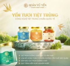 Yến Tươi Tiệt Trùng Hoàn Vũ Yến 75ml Chứa 8g Yến tươi Nguyên Chất - Tăng Cường Sức Khỏe