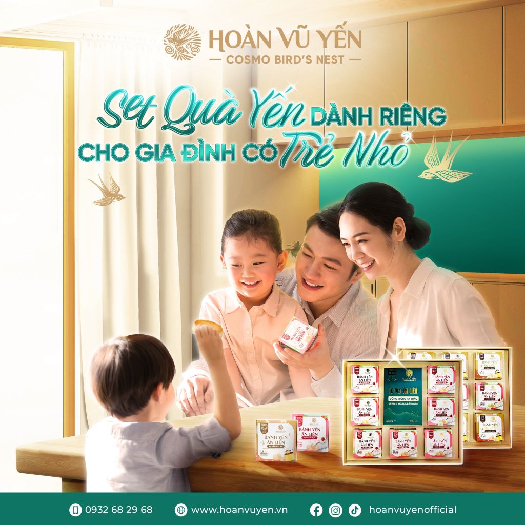 Set 7 Bánh Yến Ăn Liền + 1 Tổ Yến Ăn Liền