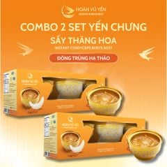 Set 3 Chén Yến Chưng Sấy Thăng Hoa Vị Đông Trùng Hạ Thảo Hoàn Vũ Yến 30g Yến Tươi - Chén Yến Chưng Ăn Liền