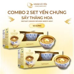 Set 3 Chén Yến Chưng Sấy Thăng Hoa Vị Gừng Hoàn Vũ Yến 30g Yến Tươi - Chén Yến Chưng Ăn Liền