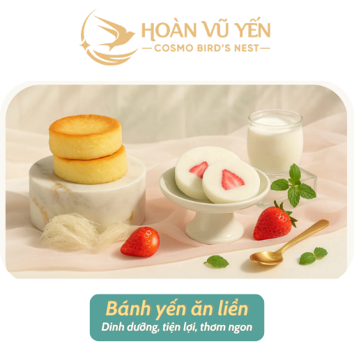 Bánh Yến Ăn Liền - Vị Sữa Chua / Vị Bánh Flan