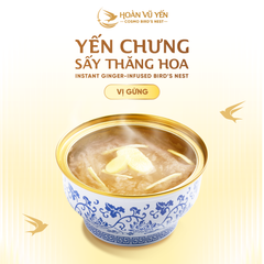 Set 3 Chén Yến Chưng Sấy Thăng Hoa Vị Gừng Hoàn Vũ Yến 30g Yến Tươi - Chén Yến Chưng Ăn Liền