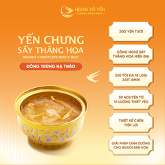 Chén Yến Chưng Sấy Thăng Hoa Vị Đông Trùng Hạ Thảo Hoàn Vũ Yến 30g Yến Tươi - Chén Yến Chưng Ăn Liền