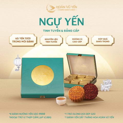 Hộp Ngự Yến - BST Quà tặng bánh trung thu yến sào 2026 Hoàn Vũ Yến