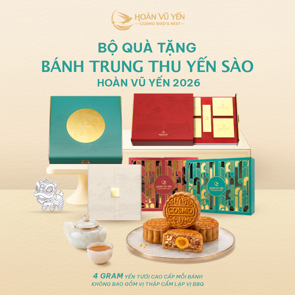 Hộp Ngự Yến - BST Quà tặng bánh trung thu yến sào 2026 Hoàn Vũ Yến