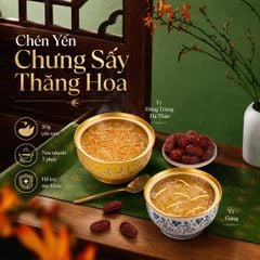 Chén Yến Chưng Sấy Thăng Hoa Vị Đông Trùng Hạ Thảo Hoàn Vũ Yến 30g Yến Tươi - Chén Yến Chưng Ăn Liền