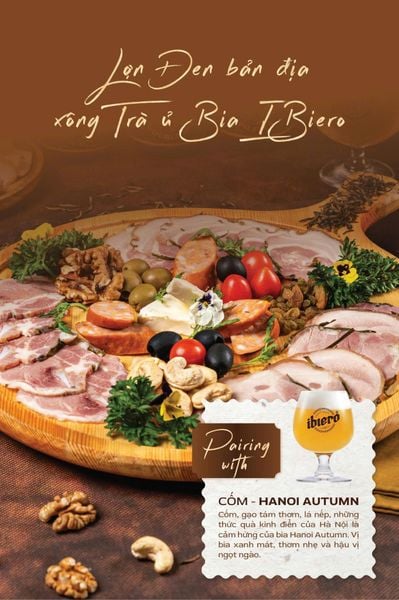  Lợn Đen bản địa xông Trà ủ Bia Ibiero 