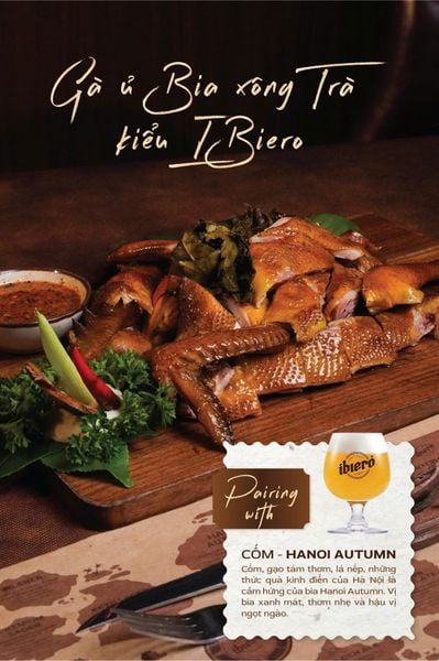  Gà ủ Bia xông Trà kiểu IBiero 