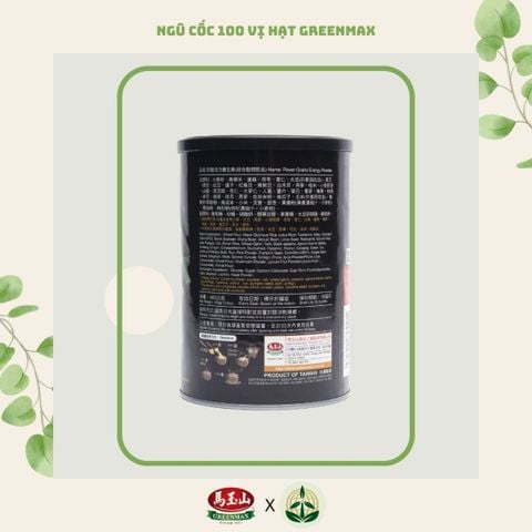 bột ngũ cốc dinh dưỡng cao cấp dạng lon 450g 100 vị hạt Pai Ku Grain Power Grains Energy Powder