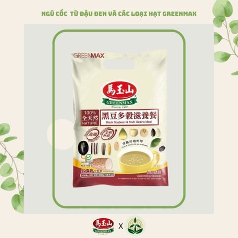 bột ngũ cốc dinh dưỡng từ đậu đen và các loại hạt Greenmax All Natural Black Soybean & Multi Grains Meal