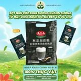  Bột ngũ cốc không đường từ hạt diêm mạch đỏ, mè đen và óc chó 