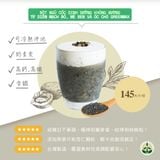  Bột ngũ cốc không đường từ hạt diêm mạch đỏ, mè đen và óc chó 