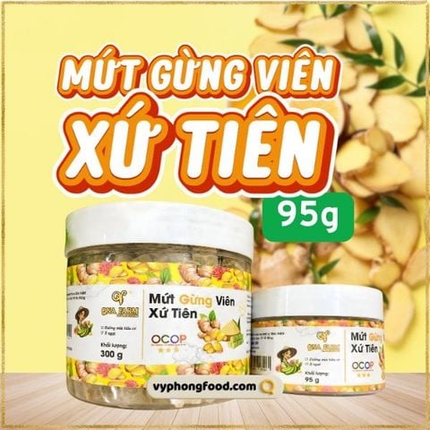  Mứt Gừng Viên Xứ Tiên QNa Farm (Hũ 95g) – 