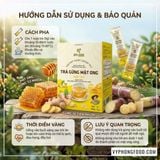  Trà gừng mật ong hòa tan QNA Farm 60g (12 gói nhỏ/ hộp). 