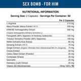  Applied Nutrition viên uống TPBVSK Sex Bomb For Him 120 Viên (60 Servings) 