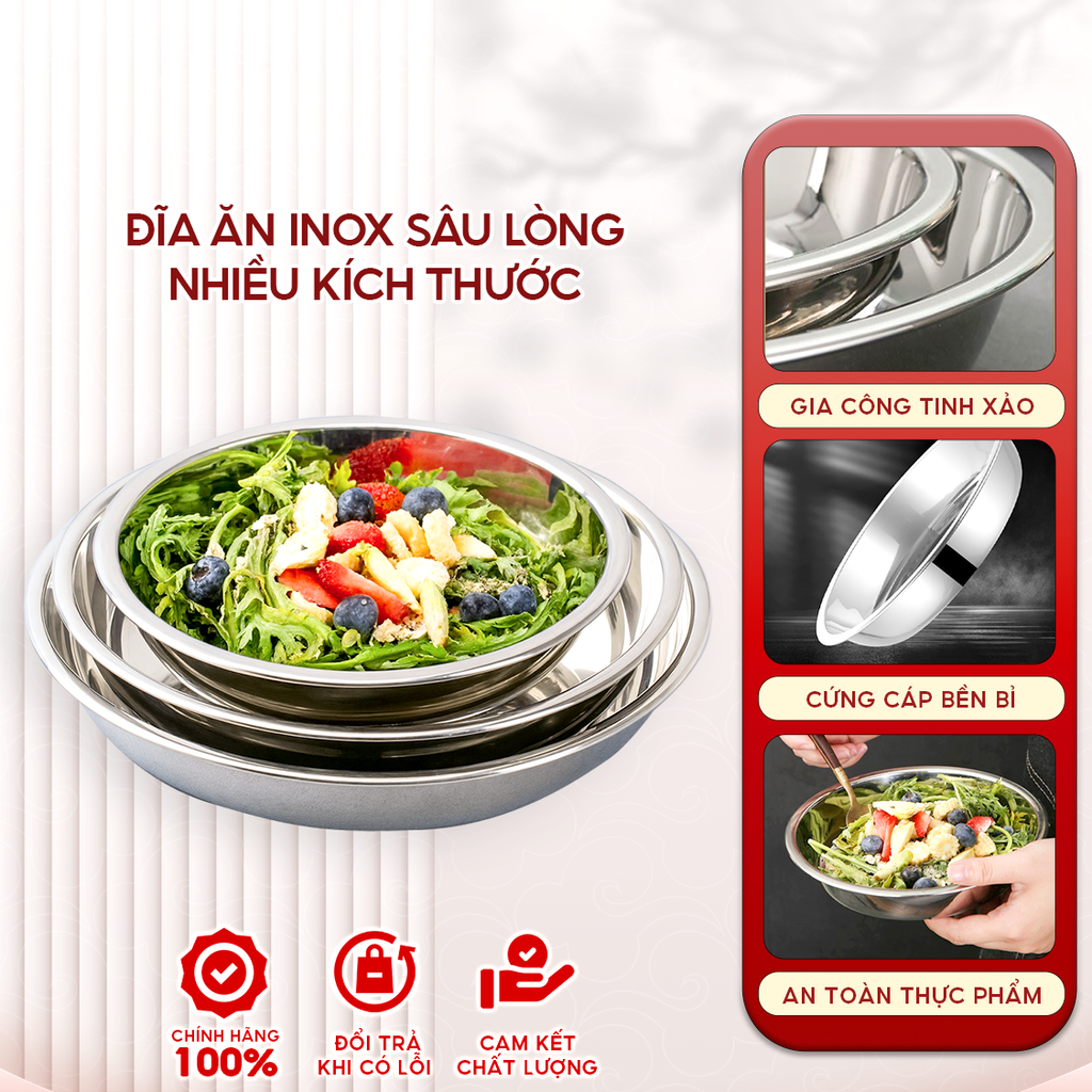 Bát ăn INOX DULICA Multi Steel