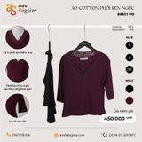  Áo Cotton phối ren ngực 