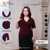  Áo cotton cộc tay cổ phối ren nhún eo 