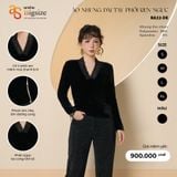  ÁO NHUNG DÀI TAY PHỐI REN NGỰC 