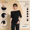  Áo Cotton Cộc Tay Cổ Thuyền Tà Lệch | ANSHA BIGSIZE 
