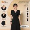  Váy Thun Cổ V Tà Lệch Dây Buộc | ANSHA BIGSIZE 