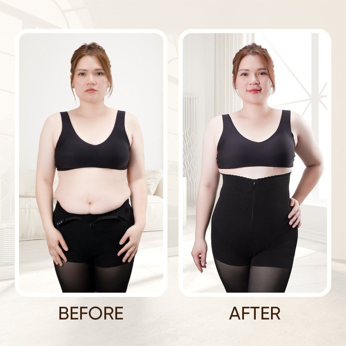  Combo 3 Quần gen định hình vòng eo thon gọn, nâng mông (2 Đen - 1 Nude) 