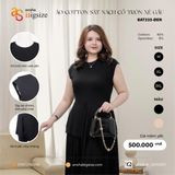  Áo Cotton Sát nách cổ tròn xẻ gấu 