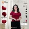  Áo Thun tăm cộc tay cổ đáp ren nơ 